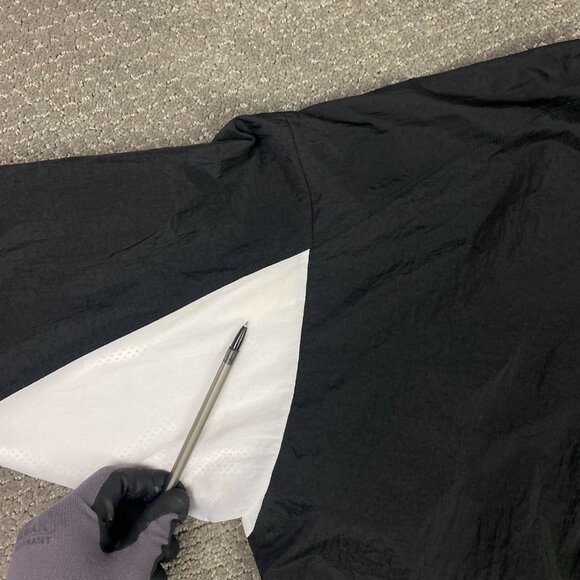 Nike Air Jordan Jumpman Classics Windbreaker Jacket Mens Medium Black CV7418 010 - Picture 3 of 11